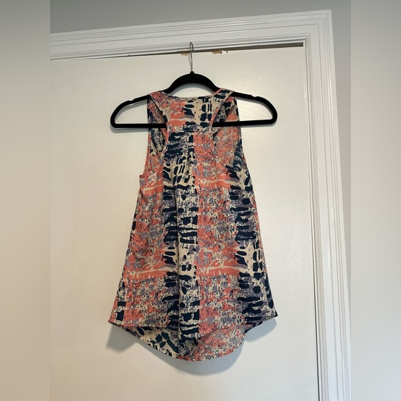 Black Rainn  Women’s Small Sleeveless Abstract Print Cowl Neck Flowy Blouse. - Picture 2 of 11